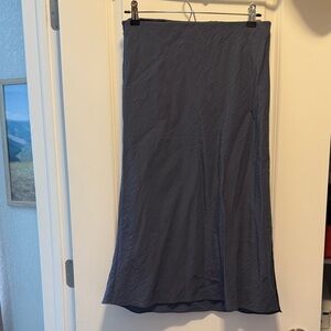 Madewell Mid length Skirt in Deep Blue